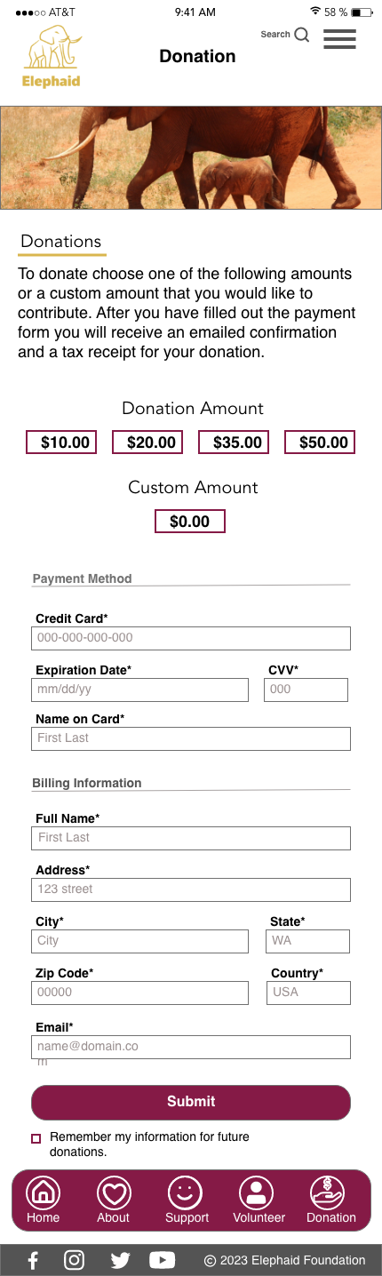 User Experience Donation 1